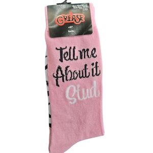 Grease Socks Pink 'Tell Me About It Stud' Womens 6-12